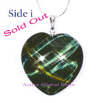 Sold Out Natural Blue Tiger Eye Crystal Quartz Pendant & 925 Sterling Silver Italy Kindle Necklace Gift